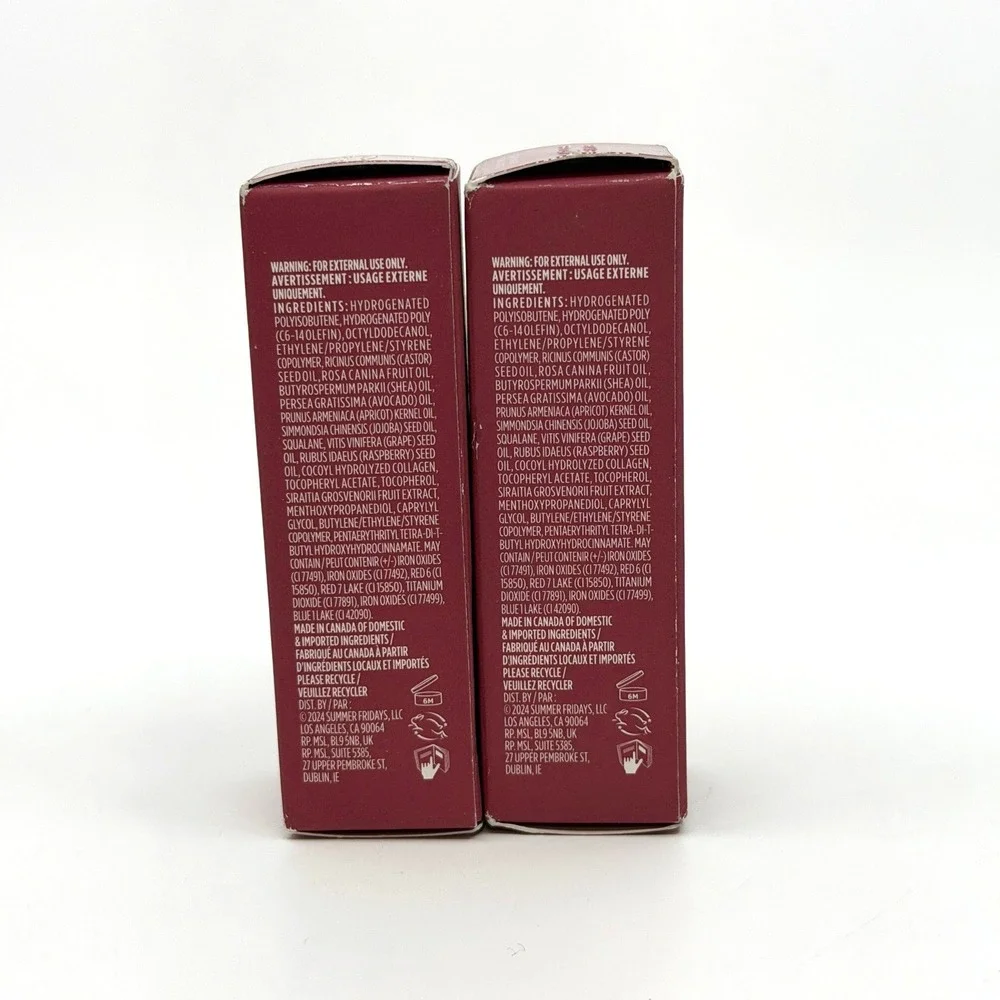 2 Pack Summer Fridays Dream Lip Oil Soft Mauve 4.5ml 0.15oz NEW